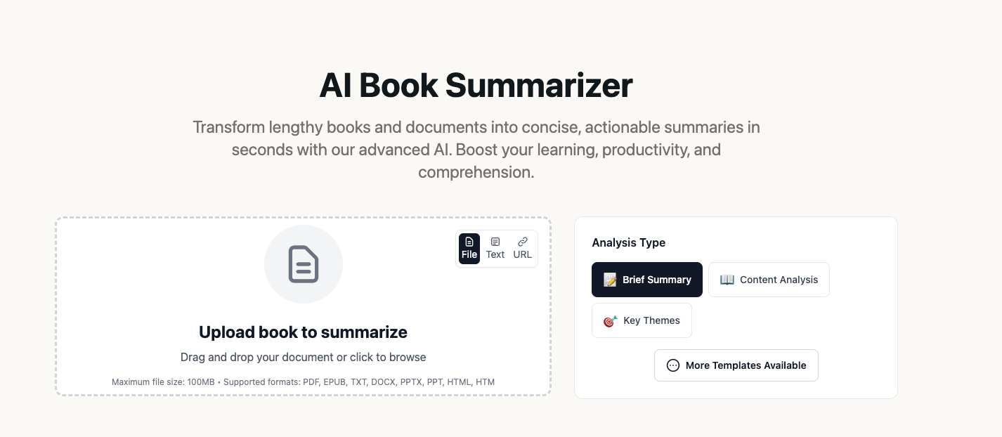 HyNote AI Book Summarizer
