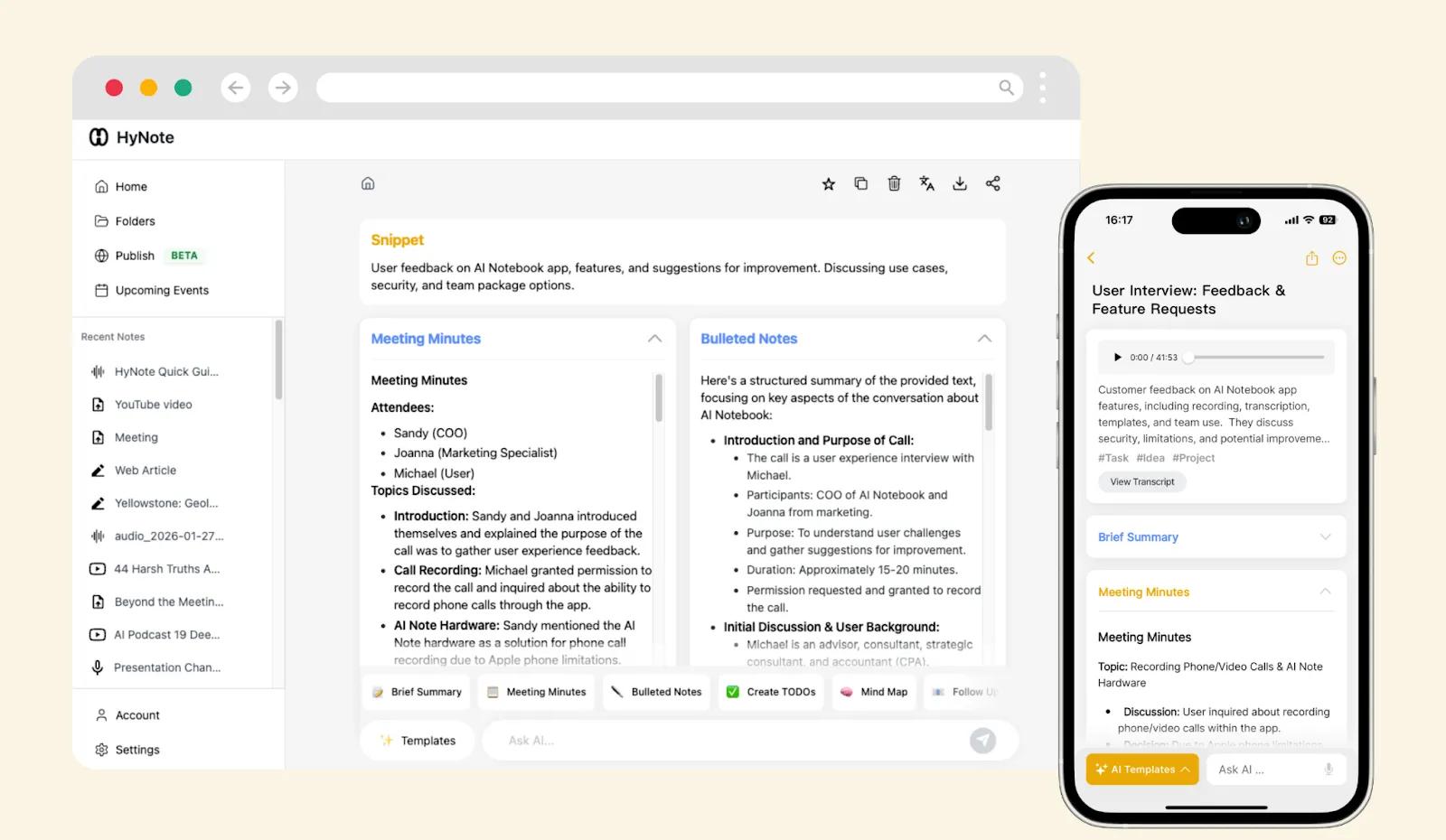 Seamless Sync & Organization