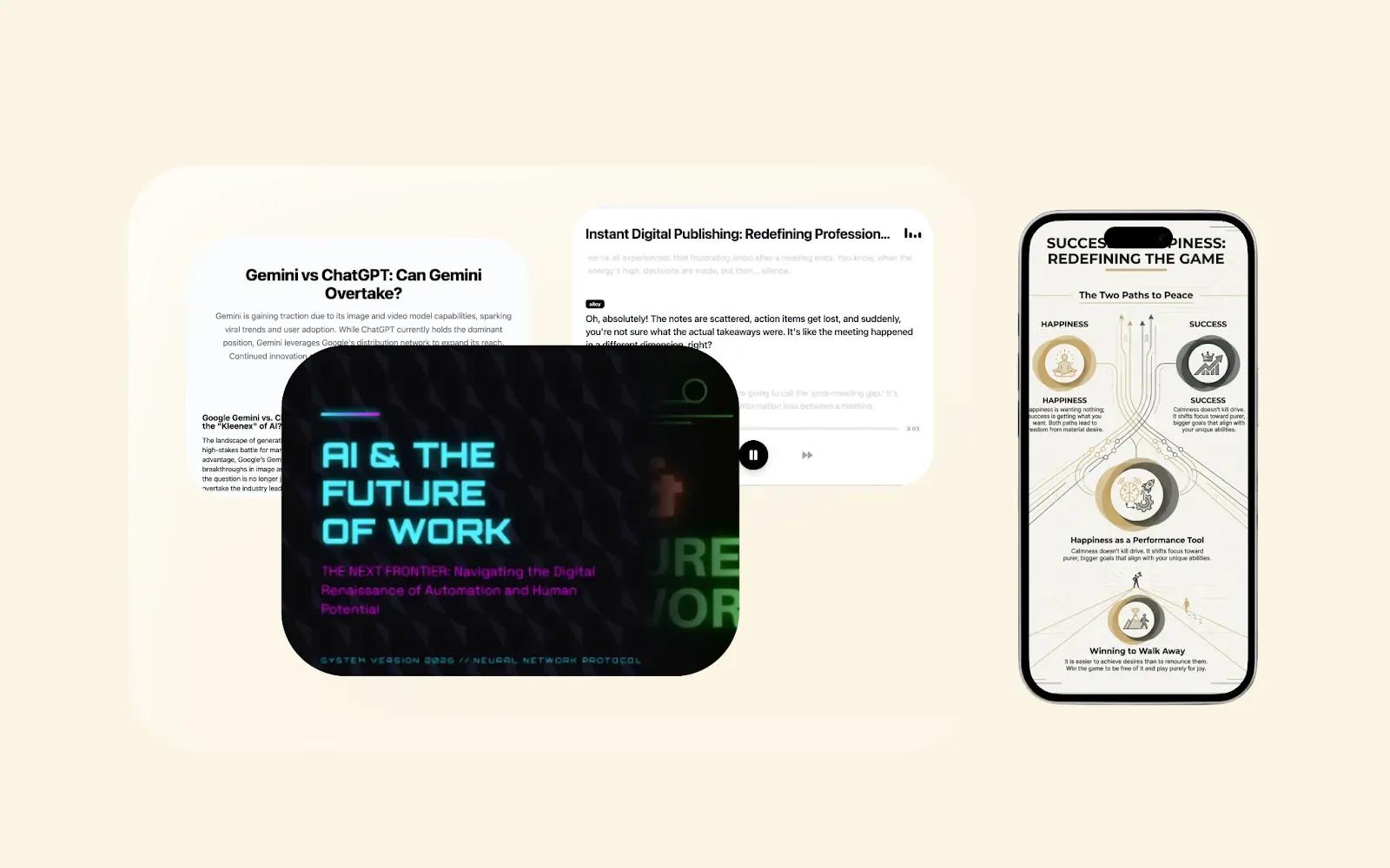 Multiple Publishing Formats