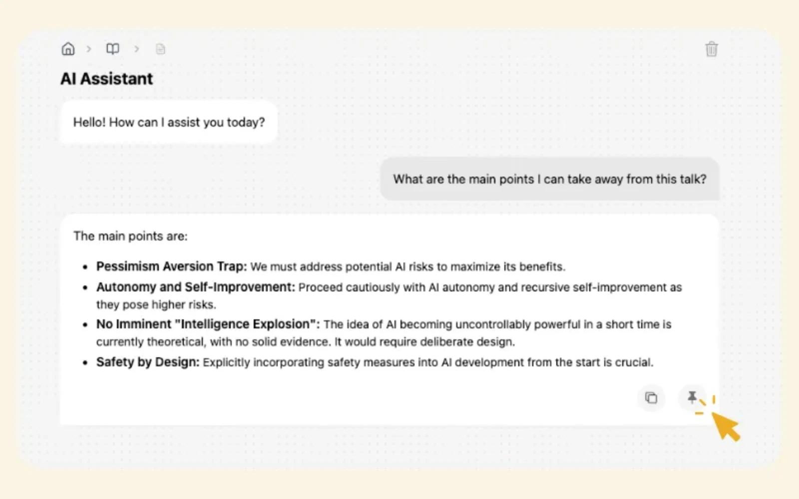 Intelligent Actionable Insights