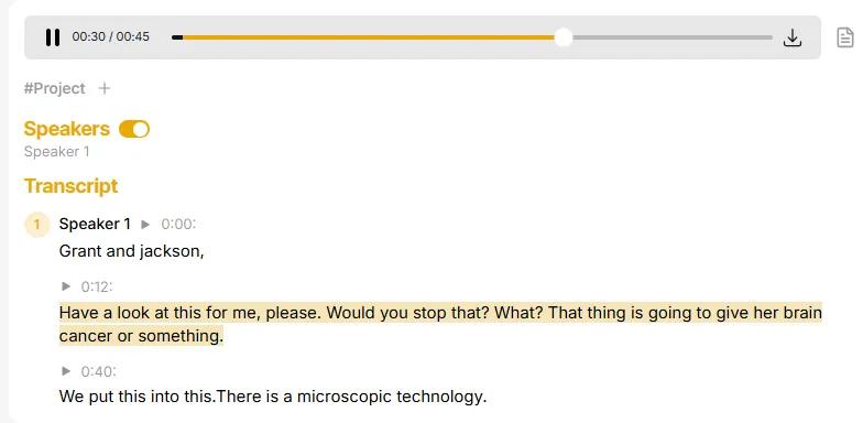Interactive Timestamps