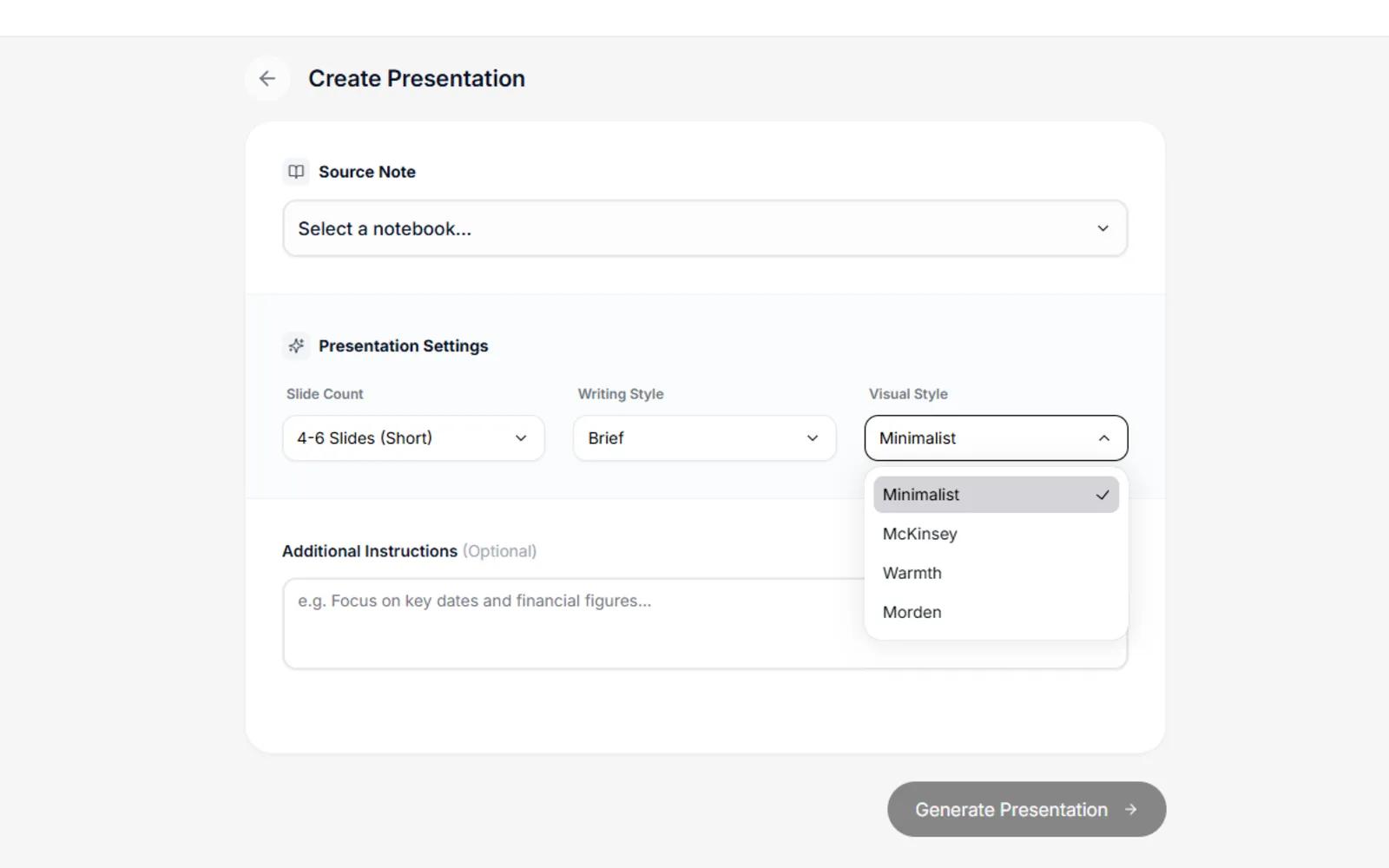 Tailored Controls for Every Presentation Goal